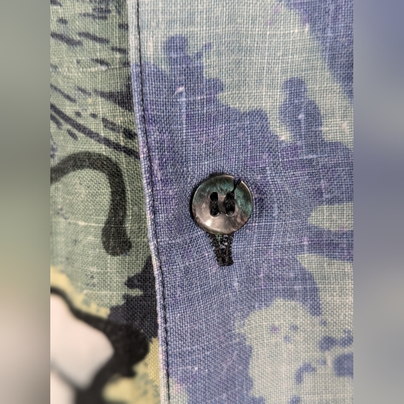 Vintage Goouch Shirt Lot of 3 Size Medium 100% Linen 90's Abstract Lightweight - Picture 14 of 16